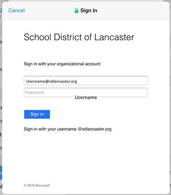 sign in to sdol